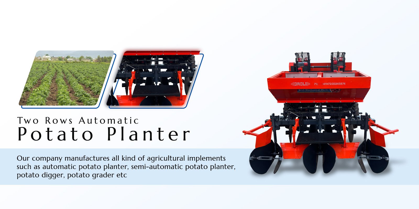 Semi Automatic Potato Planter Machine Slide