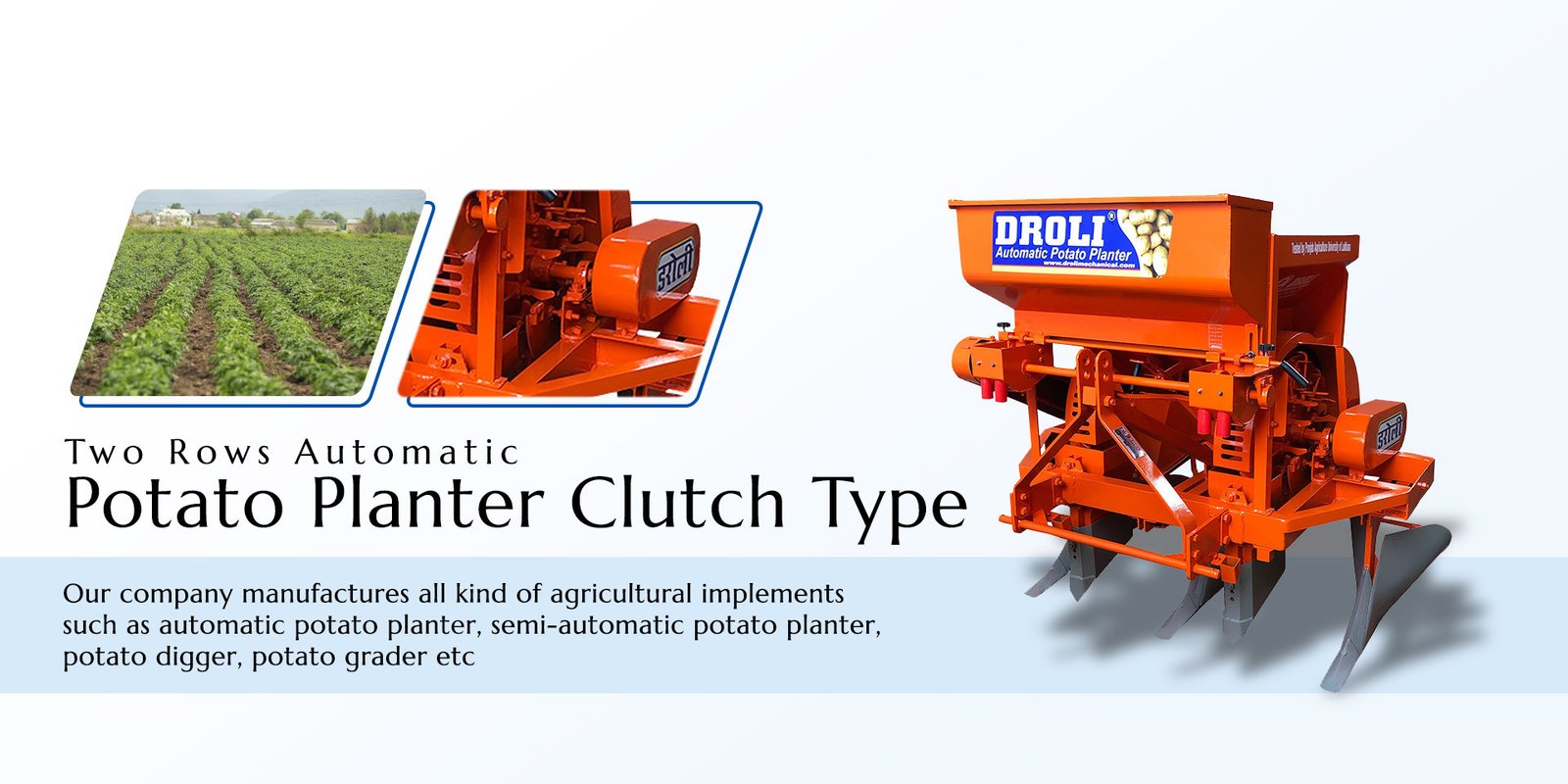 Two Rows Automatic Potato Planter Clutch Type