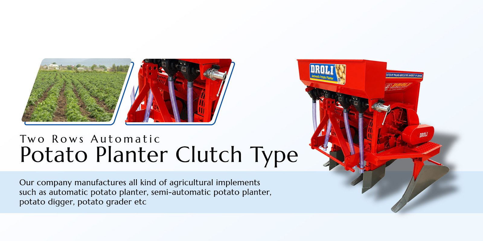 Semi Automatic Potato Planter Machine Slide